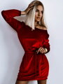 Luxus női ruha piros színben FLV621 red