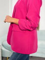 Dámske elegantné sako v ružovej farbe 9709