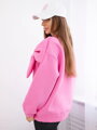 Luxus női pulóver 9797 világos rózsaszín