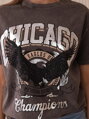 Stílusos női póló 01-2429 CHICAGO bronz+ezüst