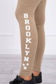 Női sportos leggings BROOKLYN camel színben