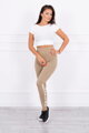 Női sportos leggings BROOKLYN camel színben