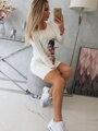 Fehér női ruha matricával 66826 