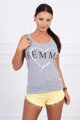 Női trikó FEMME 9000-1 világosszürke színben
