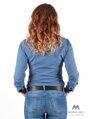VERSABE Sportos és elegáns farmer ing, pontokkal VS-DK 1736