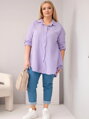 Dámska mušelínová oversize 65622 košeľa