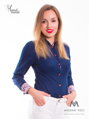 VERSABE Sötétkék női ing Slim Fit VS-DK1604