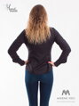 Fekete női ing Slim Fit VS-DK1714