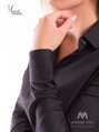 Čierna dámska košeľa Slim-Fit VS-DK1727