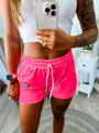 Sport női rövidnadrág neon rózsaszín színben