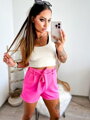 Trendi rózsaszín női rövidnadrág