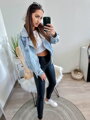 Bőr női magas derekú fekete leggings 