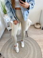 Gyönyörű női OSHYO leggings bézs