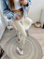 Gyönyörű női OSHYO leggings bézs