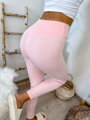PUSH-UP női leggings világos rózsaszínben