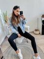 Gyönyörű alakformáló leggings fekete színben