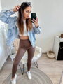 Barna színű női leggings