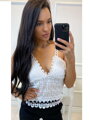 Nyári CROP TOP hálós MFY fehér