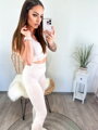 Trendi sportos szett  FITNESS bézs