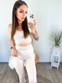 Trendi sportos szett  FITNESS bézs