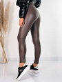 Kényelmes női barna leggings