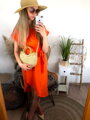 Dámske letné šaty MFY oranžová