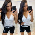 Nyári CROP TOP hálós MFY fehér