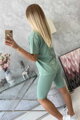 Felső és leggingsz szett  9099 sötét menta