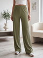 Luxus női nadrág olivazöld színben