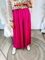 Redőzött női nadrág  HOT PINK 
