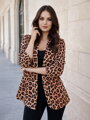 Női leopárd zakó