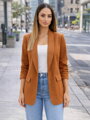 Karamell színű női zakó