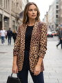 Női állatmintás blézer