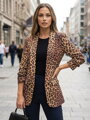 Női állatmintás blézer