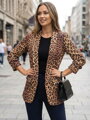 Női állatmintás blézer