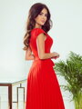 Dámske šaty s plisovanou sukňou 311-1 červené