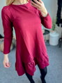 Elegantné burgundy šaty pre dámy