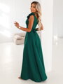 Elegantné večerné maxi šaty 643-1 s rozparkom 