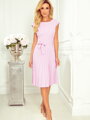 Dámske šaty s plisovanou sukňou 311-6 lila-fialová