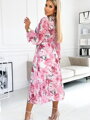 Luxus női ruha 433-1 rózsaszín