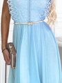 Krátke dámske šaty 454-4 modré 