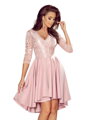 Elegantné dámske šaty 210-11 ružové