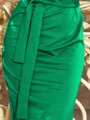 Elegáns  aszimmetrikus zöld ruha 240-1