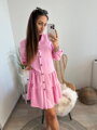 Női stílusos babypink nyári ruha