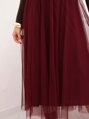 Dámska bordo tylová sukňa ART7777