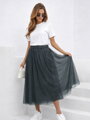 Luxus női tüllszoknya szürke