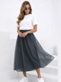 Luxus női tüllszoknya szürke