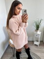 Kellemes női rózsaszín pulóver