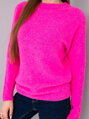 Dámsky alpakový sveter neón-ružový IT107