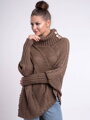 Női poncsó CARLA barna